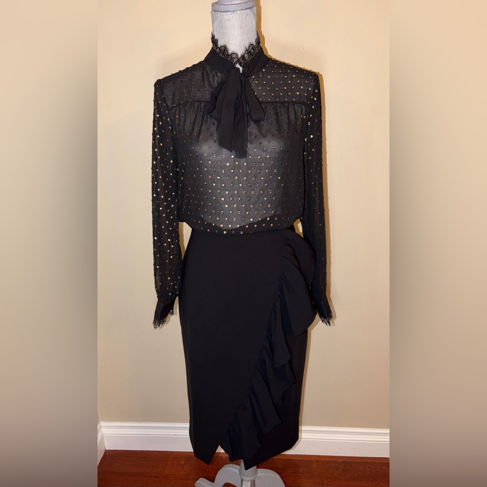 Ted Baker London 2-Piece Set – Size 2 (US 6) – Black & Gold